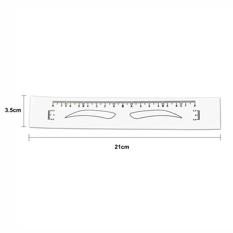 product-50 PCS Disposable Sticker Eyebrow Ruler Measuring BL-219-BoLin-img