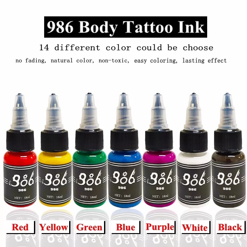 product-BoLin-986 Natural Original 14 Different Body Tattoo Ink Color BL-509-img
